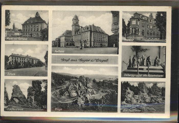Geyer Oelberggruppe Postamt Rathaus