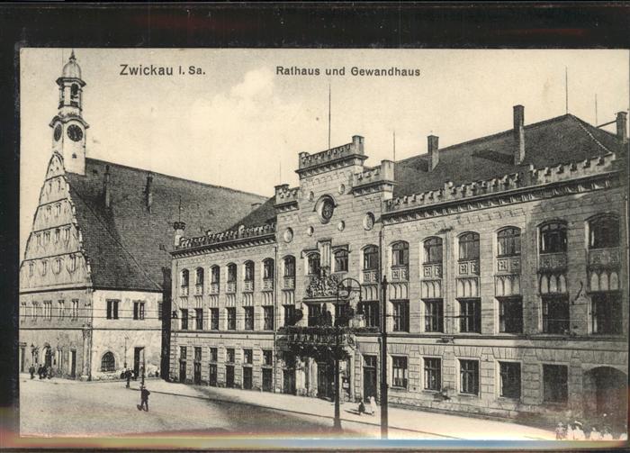 Zwickau Sachsen Rathaus Gewandhaus