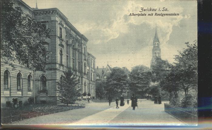 Zwickau Sachsen Albertplatz Realtgymnasium