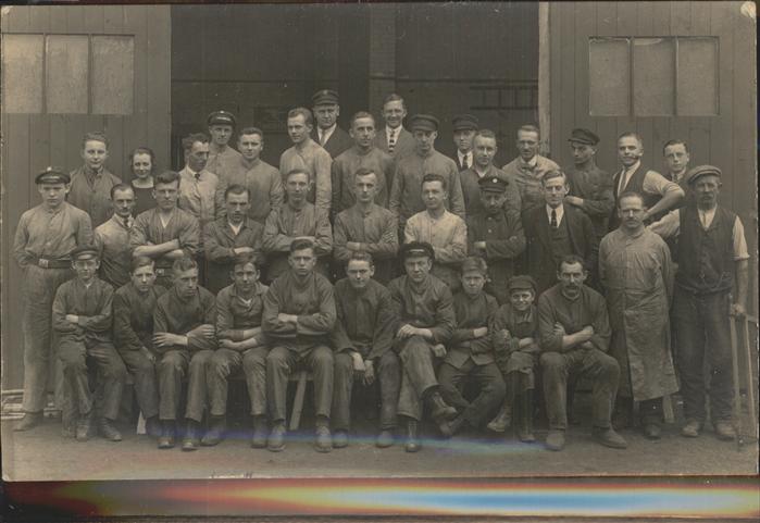 Zwickau Sachsen Fabrikarbeiter Gruppe