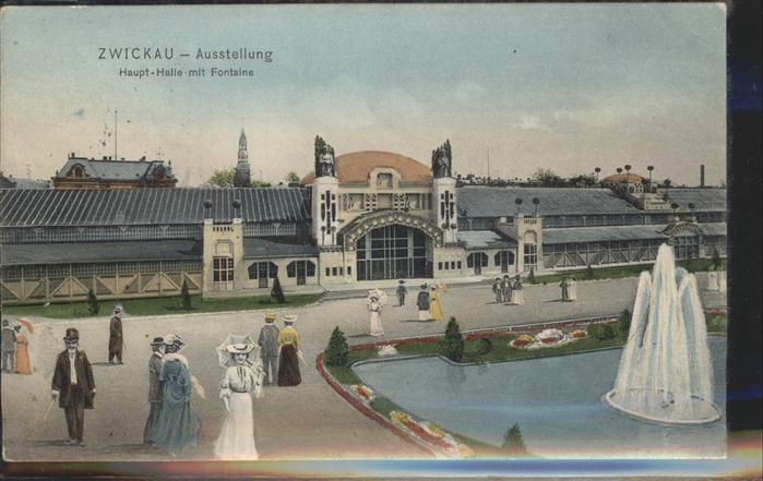 Zwickau Sachsen Ausstellung Haupt-Halle Fontaine