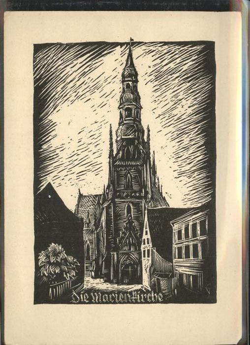 Zwickau Sachsen Marienkirche Zeichnung Jugendtag