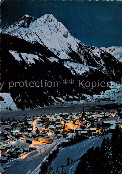 Matrei Osttirol AT Winterpanorama Nachtaufnahme