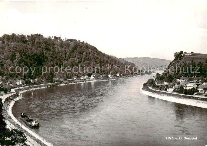 Linz Donau AT Donautal Panorama
