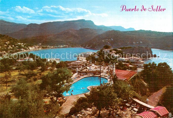 Soller Mallorca Puerto de Soller Fliegeraufnahme