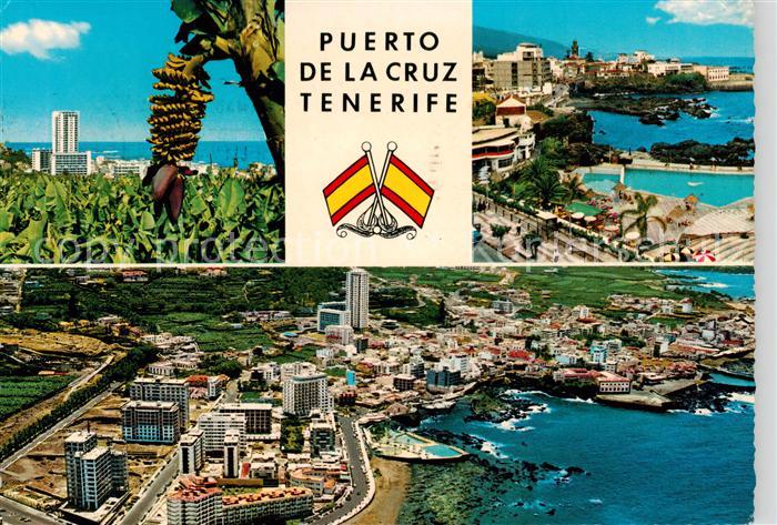 Puerto-de-la-Cruz Tenerife ES Panorama  Fliegeraufnahmen