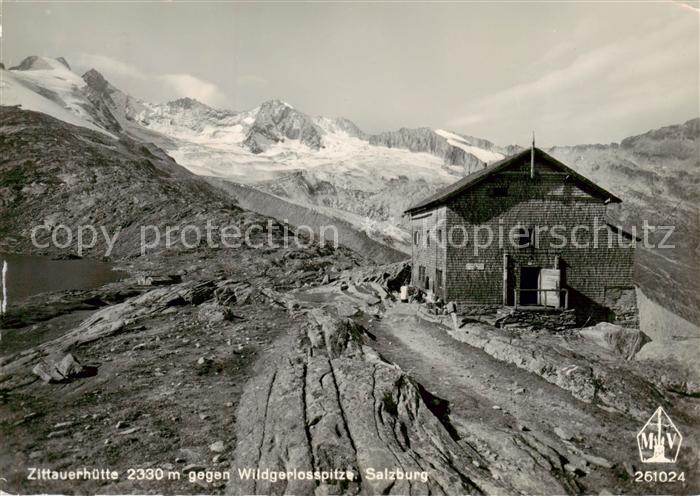 Zittauerhuette 2330m Gerlossee Hohe Tauern AT mit Wildgerlosspitze