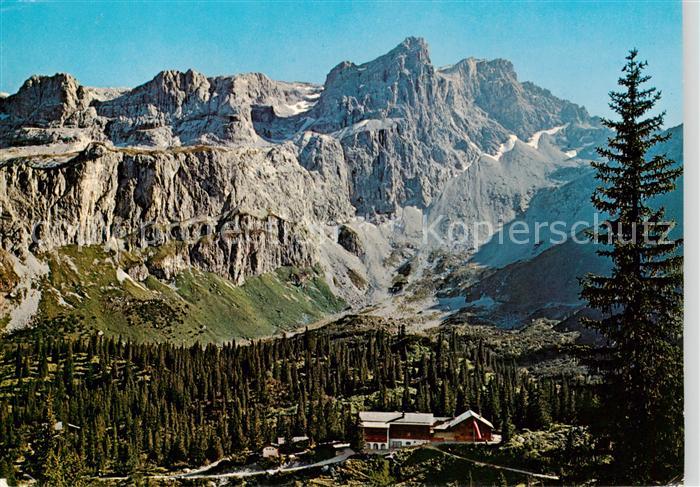 Tschagguns Vorarlberg Lindauer Huette mit Sulzfluh