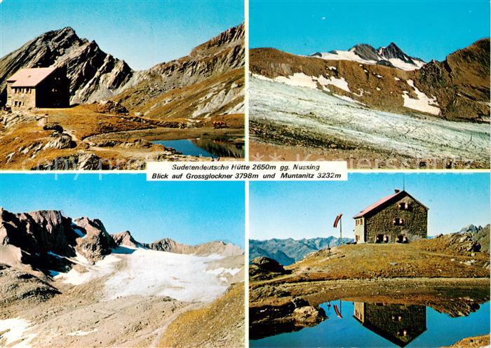 Sudetendeutsche-Huette 2650m Grossglockn mit Nussing Grossglockner und Muntanitz