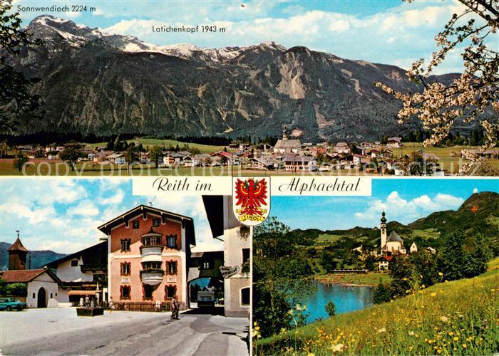 Reith Alpbachtal Panorama Sonnwendjoch Latichenkopf Rathaus Kirche