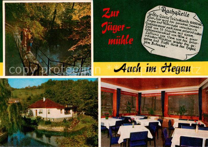 Aach  Hegau Aachquelle Gasthaus zur Jaegermuehle Gastraum