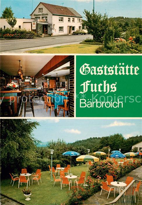 Baerbroich Gaststaette Fuchs Gaststube Bar Freiterrasse