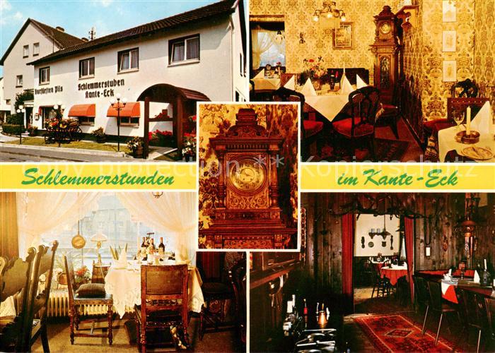 Koenigswinter Rhein Schlemmerstuben im Kante Eck Gastraeume