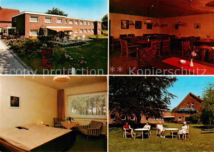 Rostrup Pension Budden garni Gaststube Zimmer Park