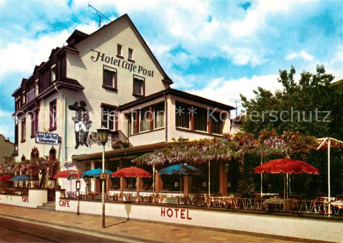Assmannshausen Rhein Hotel Cafe Post Rheinterrassen