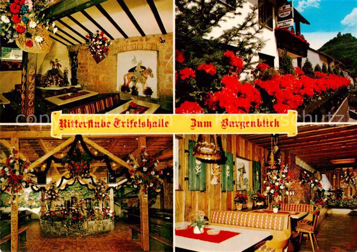 Bindersbach Speisegaststaetten Ritterstube Trifelshalle Zum Burgenblick