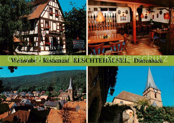 Doerrenbach Bad Bergzabern Weinstube Restaurant Keschtehaeusel Gaststube Ortsans