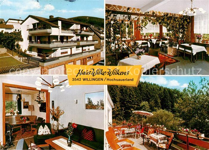 Willingen Sauerland Haus Wilke Wilkens Gastraeume Terrasse