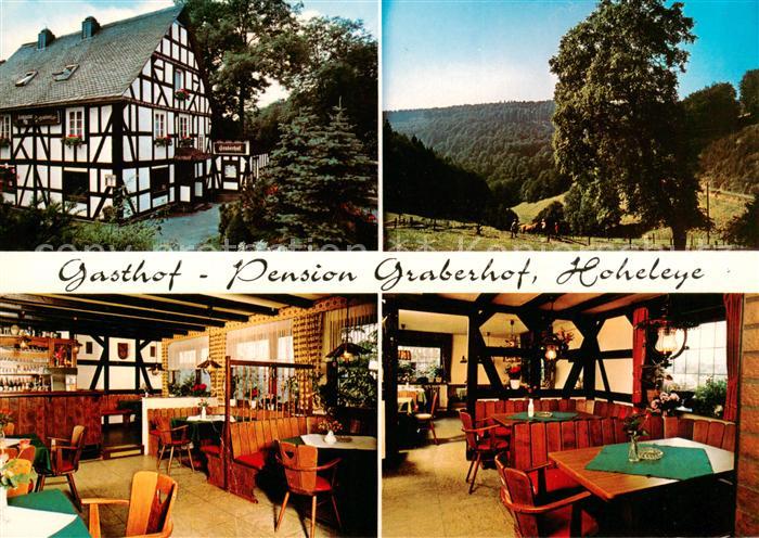 Hoheleye Gasthof Pension Graberhof Panorama Gastraeume