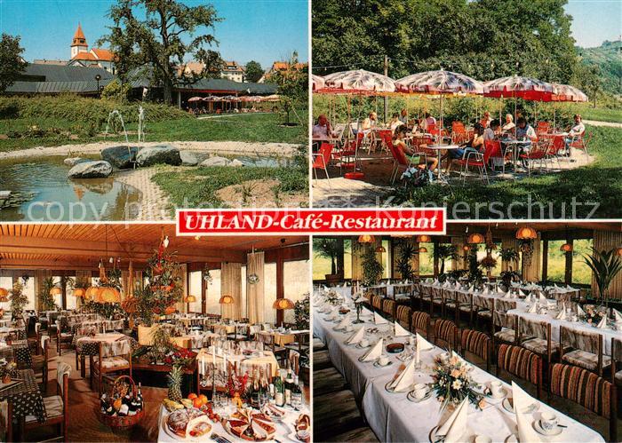 Wurmlingen Rottenburg Uhland Cafe Restaurant Gastraeume Brunnen Gartenterrasse