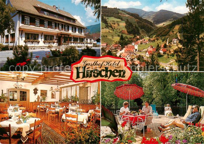 Walke Gasthof Hotel Hirschen Gastraeume Terrasse Panorama