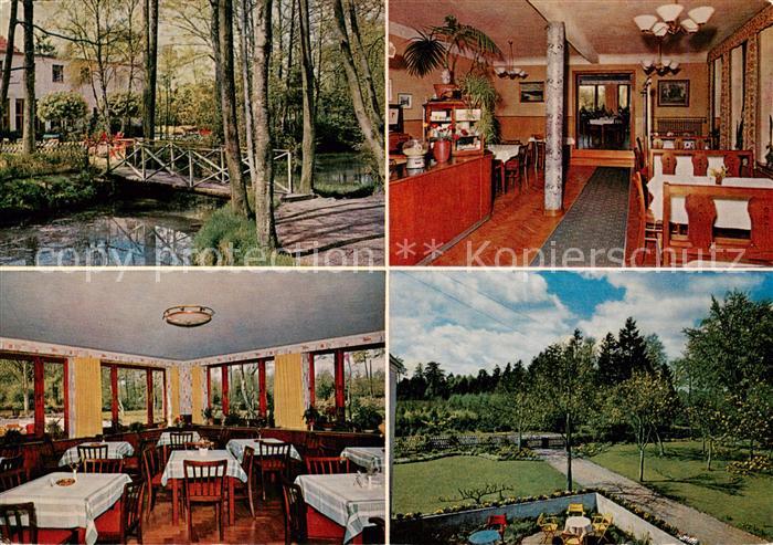 Klein Kummerfeld Gaststaette Hotel Waldhof Gastraeume Park