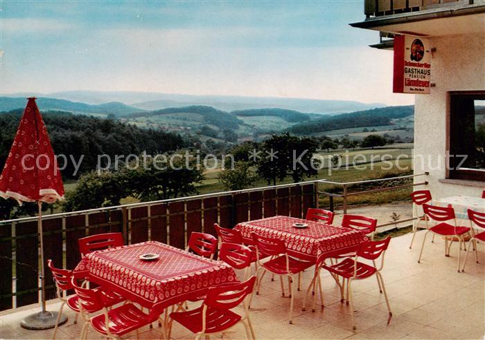 Rohrbach Reichelsheim Gasthaus Pension Zum Laermfeuer Terrasse