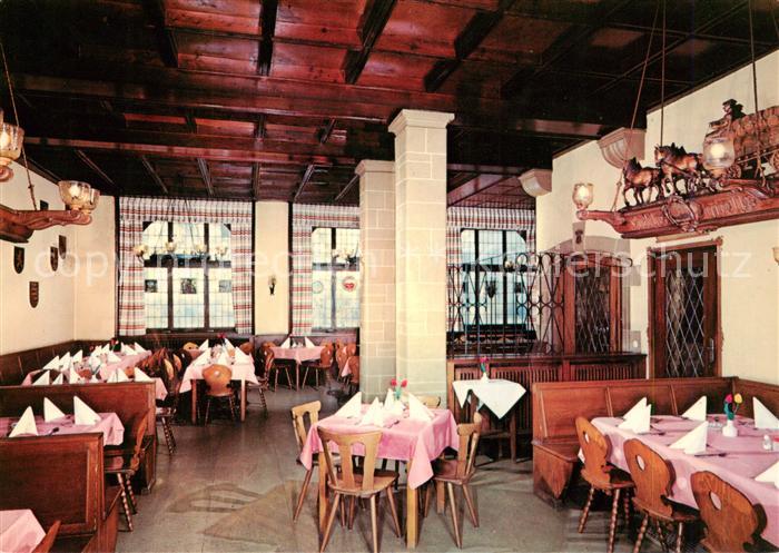 Heidelberg Neckar Grossgaststaette Zieglerbraeu Schlossquellenbrauerei Gaststube