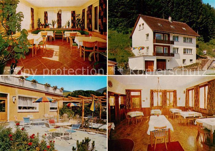 Schwarzenberg Murgtal Gasthof Metzgerei zum Loewen Gastraeume Terrasse