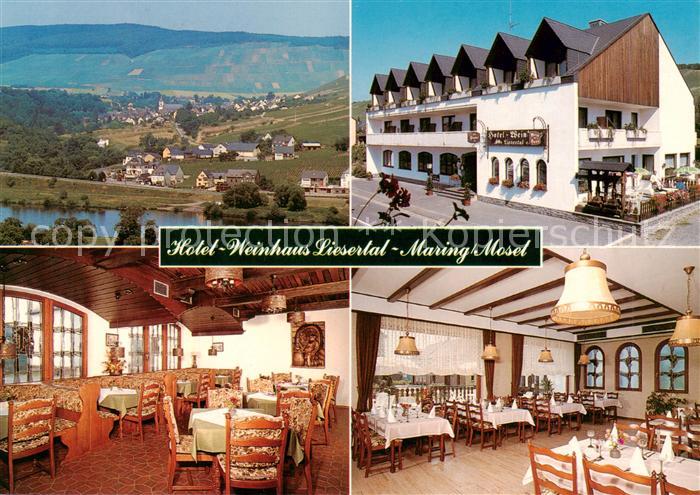 Maring Hotel Weinhaus Liesertal Gastraeume Panorama