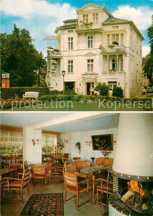 Bad Pyrmont Hotel Pension Geschwister Frank Kaminzimmer