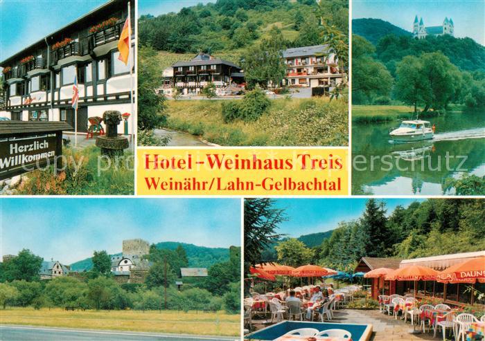 Weinaehr Hotel Weinhaus Treis Lahn Gelbachtal Terrasse