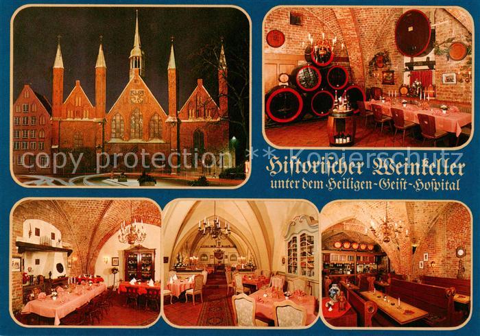 LueBECK  CITY Historischer Weinkeller unter dem Heiligen Geist Hospital Gastraeu