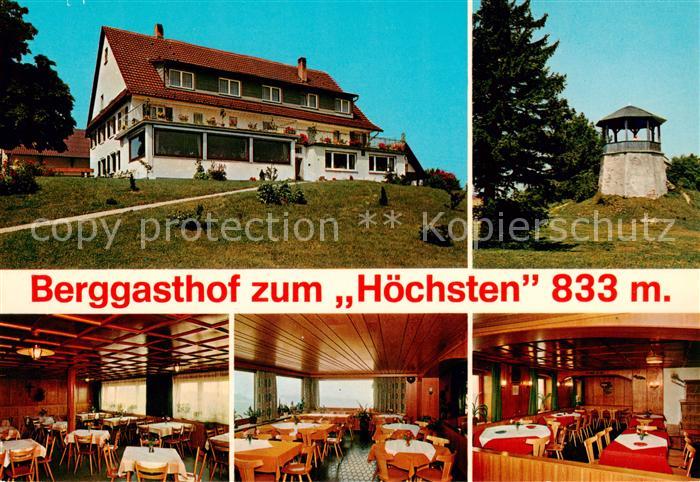 Hoechsten Illmensee Berggasthof zum Hoechsten Gastraeume