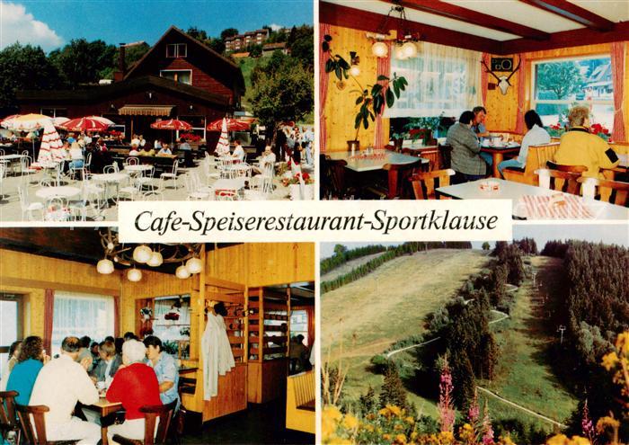 St Andreasberg Harz Cafe Speiserestaurant Sportklause Gastraeume Terrasse