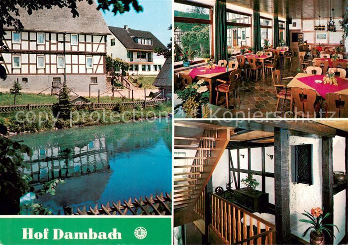 Bad Berleburg Pension Hof Dambach Gaststube Treppenaufgang