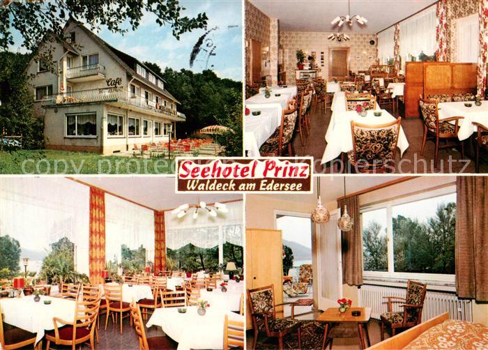 Waldeck  Edersee Seehotel Prinz Restaurant Gastraeume
