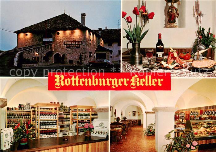 Kaltern Caldaro Suedtirol IT Rottenburger Keller Weinkeller mit Jausenstation We