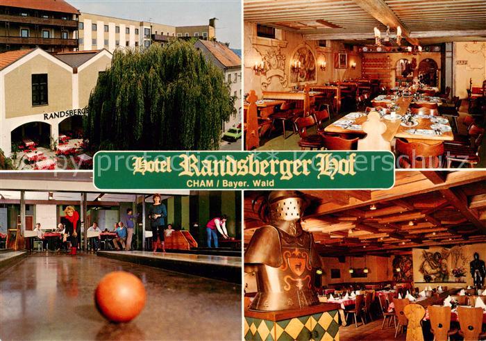 Cham  Oberpfalz Hotel Randsberger Hof Gastraeume Kegelbahn