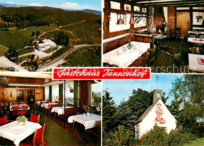 Olpe  Stadt Gaestehaus Tannenhof Gastraeume Panorama