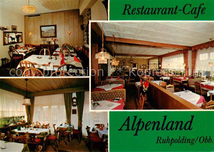 Ruhpolding Bayern Restaurant Cafe Stehausschank Alpenland Gastraeume