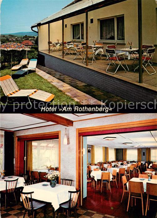 Volpriehausen Hotel Am Rothenberg Gastraeume Terrasse