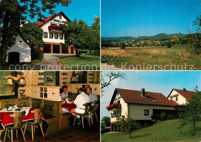 Postbauer-Heng Gasthof Pension Goldene Krone Gaststube Panorama