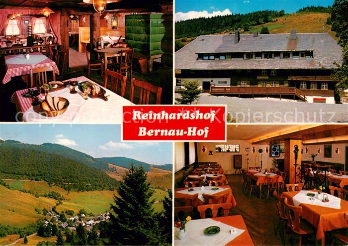 Bernau Schwarzwald Gaststaette Pension Reinhardshof Gastraeume Panorama