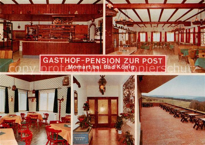 Momart Gasthof Pension Zur Post Gastraeume Terrasse Theke