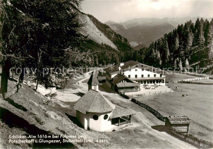 Fulpmes Tirol AT Schlicker Alm mit Patscherkofel und Glungezer Stubaital