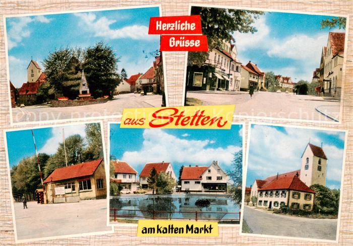 Stetten kalten Markt Kirche Strassenpartie Kaserne Bad Kirche