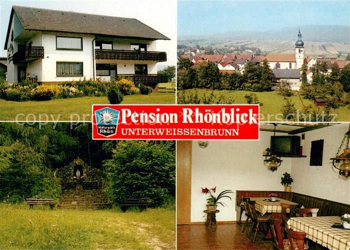 Unterweissenbrunn Rhoen Pension Rhoenblick Panorama Park Gaststube