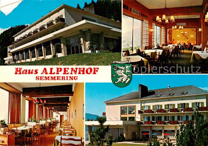 Semmering Niederoesterreich Haus Alpenhof Gastraeume