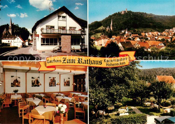 Hohenecken Kaiserslautern Rheinland-Pfalz Gasthaus Zum Rathaus Panorama Gastraum